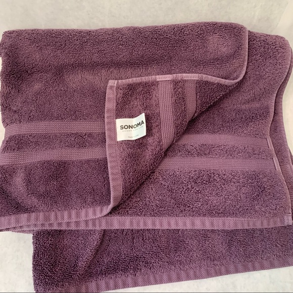Sonoma Bath Towel Purple - Picture 3 of 4